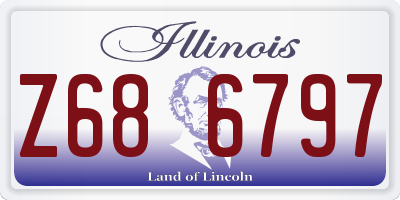 IL license plate Z686797