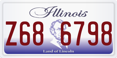IL license plate Z686798