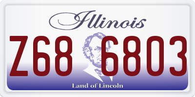 IL license plate Z686803