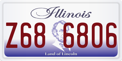 IL license plate Z686806