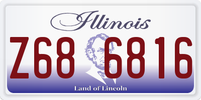 IL license plate Z686816