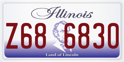 IL license plate Z686830
