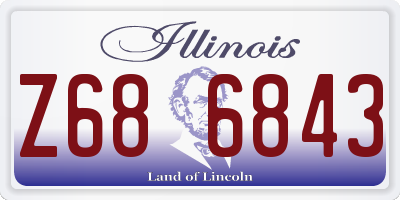 IL license plate Z686843