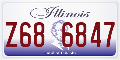 IL license plate Z686847