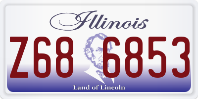 IL license plate Z686853