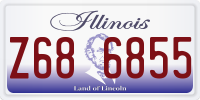 IL license plate Z686855