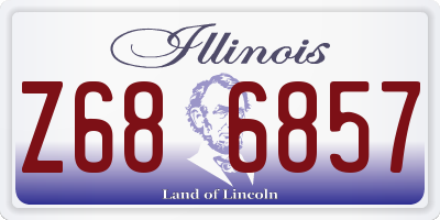IL license plate Z686857