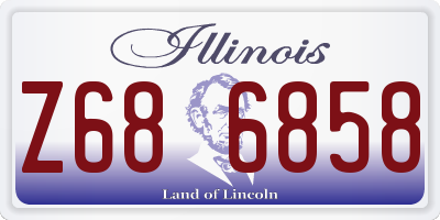 IL license plate Z686858