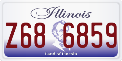 IL license plate Z686859
