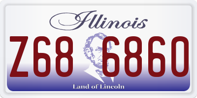 IL license plate Z686860