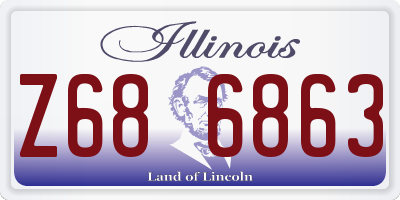 IL license plate Z686863