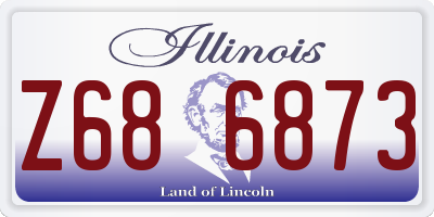 IL license plate Z686873