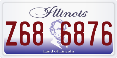 IL license plate Z686876