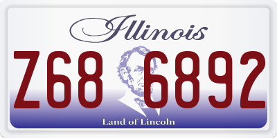 IL license plate Z686892