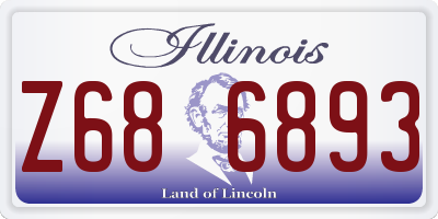 IL license plate Z686893