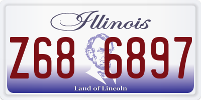 IL license plate Z686897