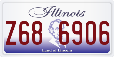 IL license plate Z686906