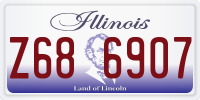 IL license plate Z686907