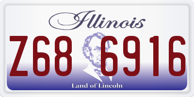 IL license plate Z686916