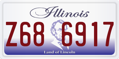 IL license plate Z686917