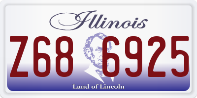 IL license plate Z686925