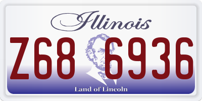 IL license plate Z686936