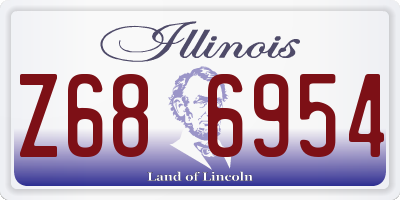 IL license plate Z686954