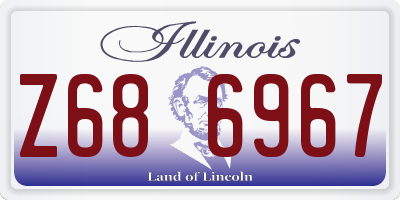 IL license plate Z686967