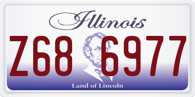 IL license plate Z686977