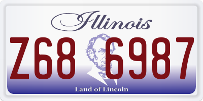 IL license plate Z686987