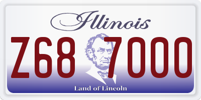 IL license plate Z687000