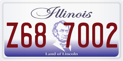 IL license plate Z687002