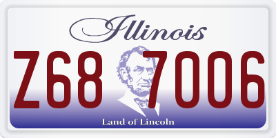 IL license plate Z687006