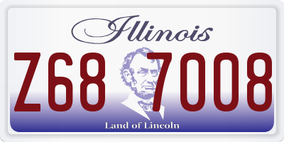 IL license plate Z687008