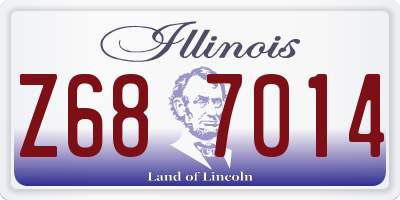 IL license plate Z687014