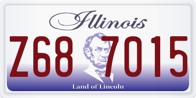 IL license plate Z687015