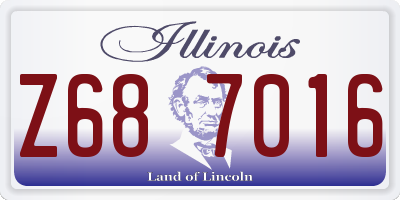 IL license plate Z687016