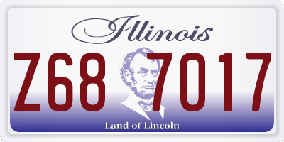 IL license plate Z687017