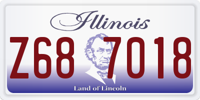 IL license plate Z687018