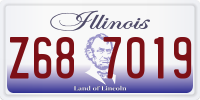 IL license plate Z687019