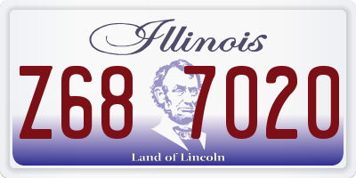 IL license plate Z687020