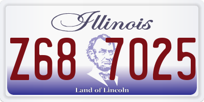 IL license plate Z687025