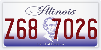 IL license plate Z687026