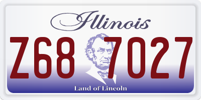 IL license plate Z687027