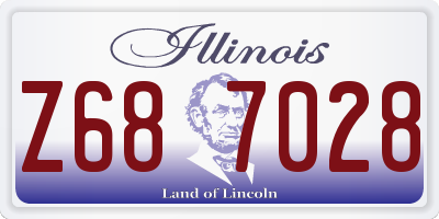 IL license plate Z687028