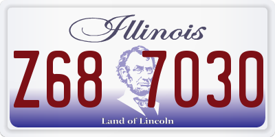 IL license plate Z687030