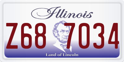 IL license plate Z687034
