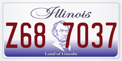 IL license plate Z687037