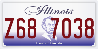 IL license plate Z687038