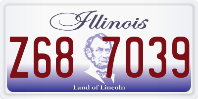 IL license plate Z687039